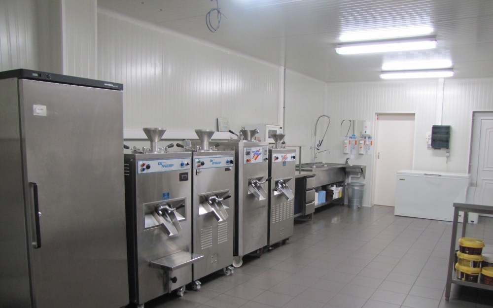 Productie proces ambachtelijk Ijs